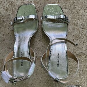 Michael Kors Metallic Silver Heels